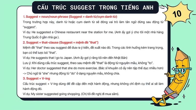 các công thức suggest