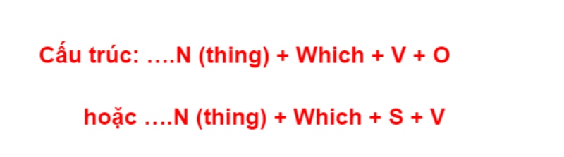 Cách sử dụng đại từ Which trong công thức mệnh đề quan hệ